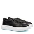 PANTOFI SPORT NEGRI TALPA ALBA PIELE NATURALA 4VE79