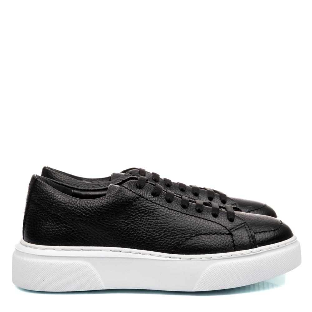 PANTOFI SPORT NEGRI TALPA ALBA PIELE NATURALA 4VE79