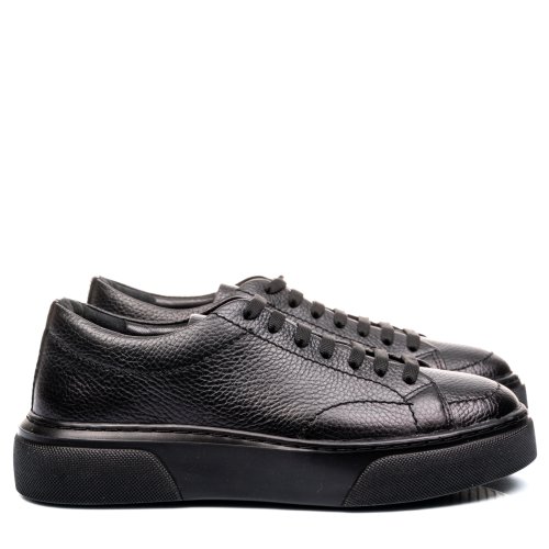 Pantofi sport negri piele naturala 4ve79