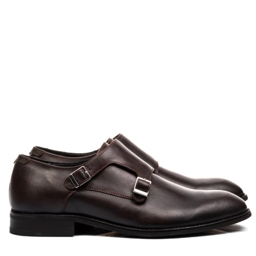 Pantofi maro inchis piele naturala 1ve84