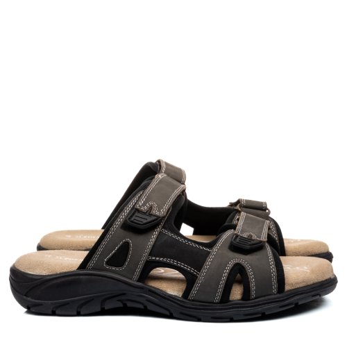 Papuci gri piele naturala 1ve5104108