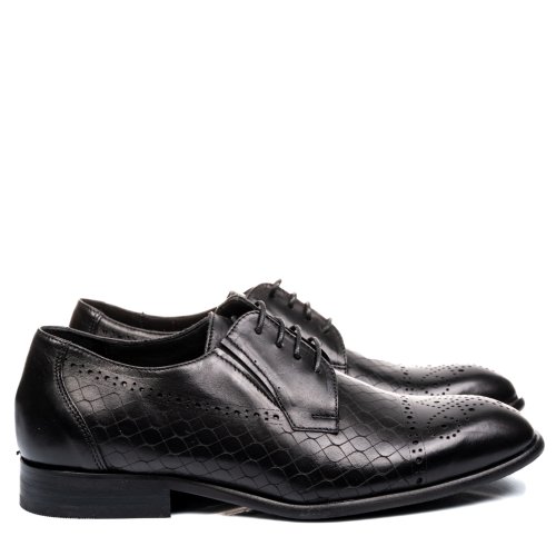 Pantofi negri piele naturala 1ve39