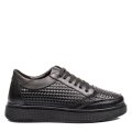 PANTOFI SPORT NEGRI PIELE NATURALA BVEIV002B