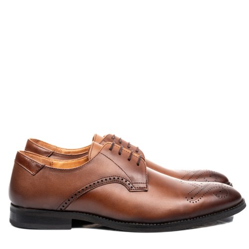 Pantofi maro piele naturala 3ve86