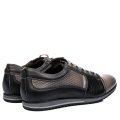 PANTOFI SPORT NEGRU GRI PIELE NATURALA TOMAS