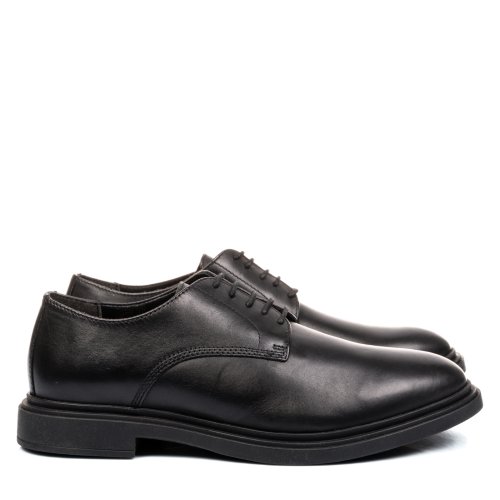 Pantofi negri piele naturala mves099r01