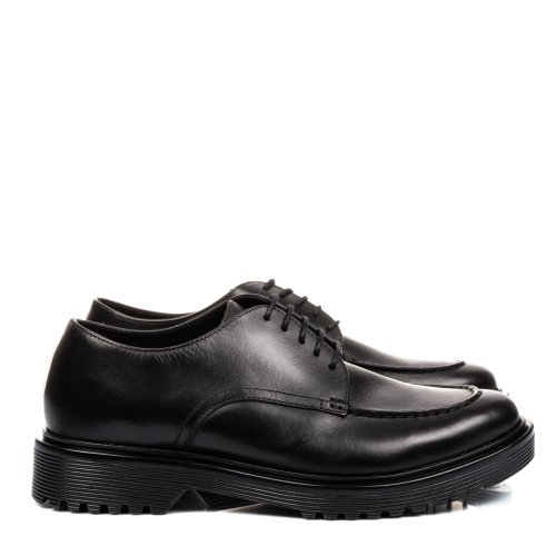 Pantofi negri piele naturala mves047r07