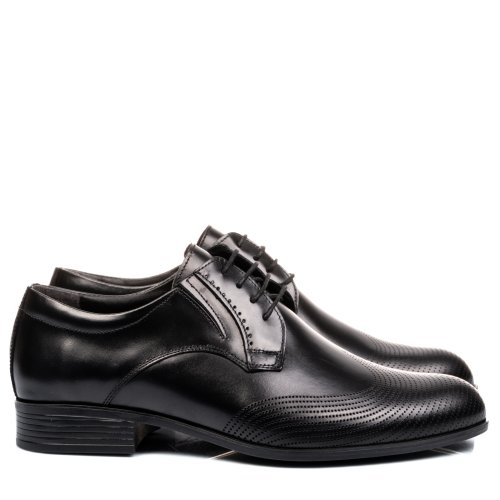 Pantofi negri piele naturala 2ve3131