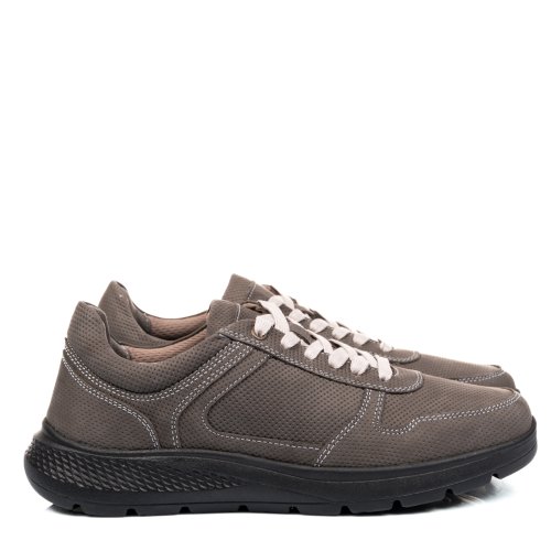 Pantofi sport gri piele naturala vveesta09