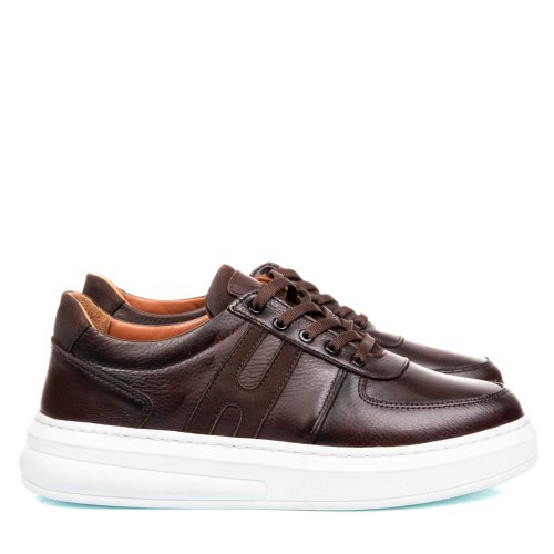 Pantofi sport maro piele naturala 2ve000