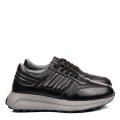 PANTOFI SPORT NEGRI PIELE NATURALA 2VE005AMG