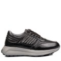 PANTOFI SPORT NEGRI PIELE NATURALA 2VE005AMG