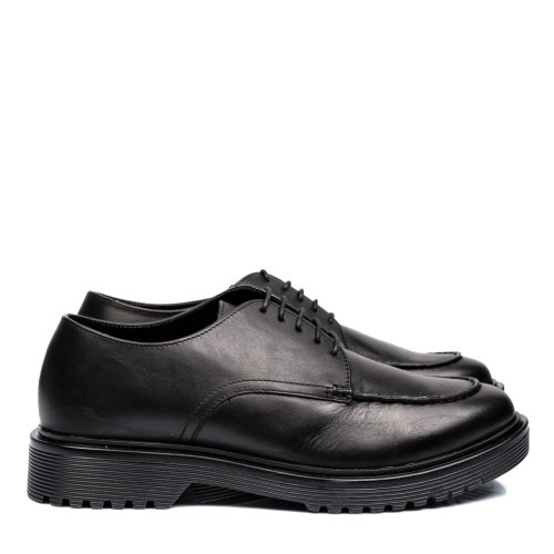 Pantofi negri piele naturala mves047r07