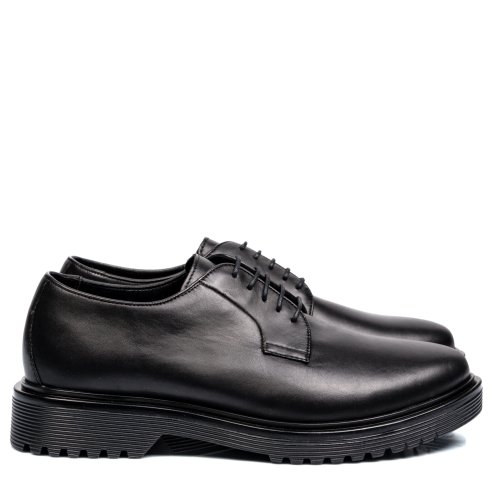Pantofi negri piele naturala mves047r07-ii