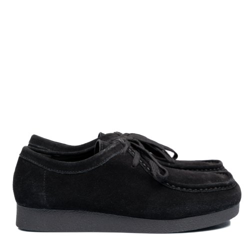 Pantofi negri piele naturala intoarsa mves100r01