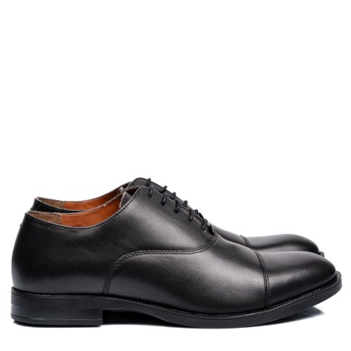 Pantofi negri piele naturala mves032r01-ii