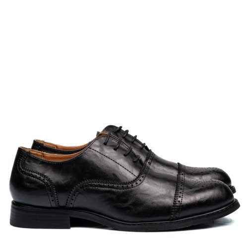 Pantofi negri piele naturala ha230760a