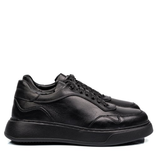 Pantofi sport negri piele naturala 4ve83