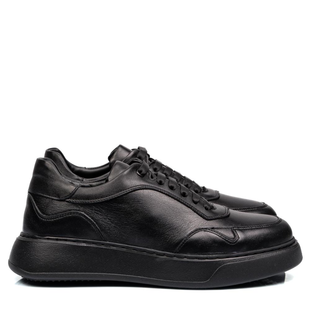 PANTOFI SPORT NEGRI PIELE NATURALA 4VE83