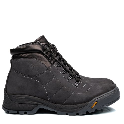 Ghete gri piele naturala 3ve70