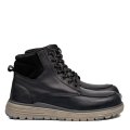 GHETE NEGRE PIELE NATURALA GVELOBO01