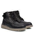 GHETE NEGRE PIELE NATURALA GVELOBO01