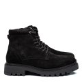 GHETE NEGRE PIELE NATURALA INTOARSA MVEH589H07