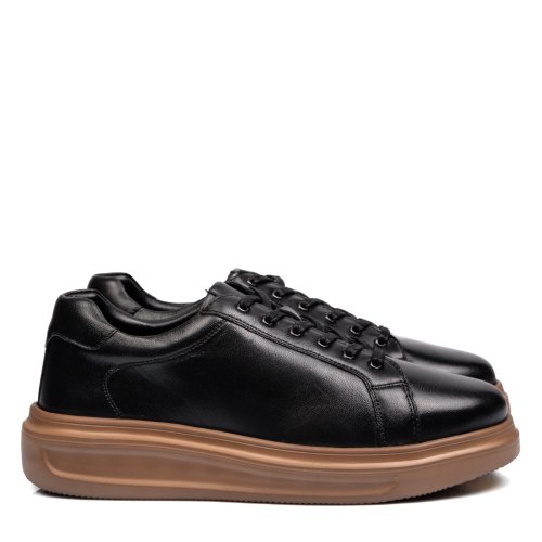 Pantofi sport negri piele naturala tveoto07