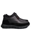 GHETE NEGRE PIELE NATURALA 2VE10