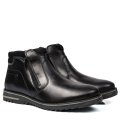 GHETE NEGRE PIELE NATURALA 5VE22