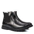 GHETE NEGRE PIELE NATURALA 5VE26