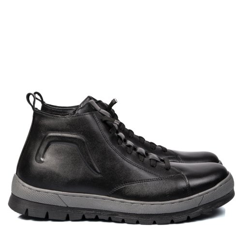 Ghete negre piele naturala 1ve022