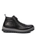 GHETE NEGRE PIELE NATURALA 1VE022