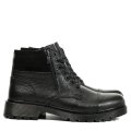 GHETE NEGRE PIELE NATURALA NVEFB018