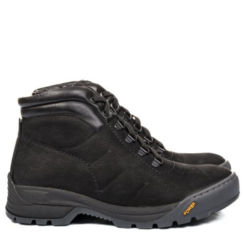 Ghete negre piele naturala nabuk 3ve70