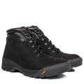 GHETE NEGRE PIELE NATURALA NABUK 3VE70