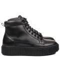 GHETE NEGRE PIELE NATURALA 4VE89