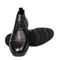 GHETE NEGRE PIELE NATURALA EKB-001