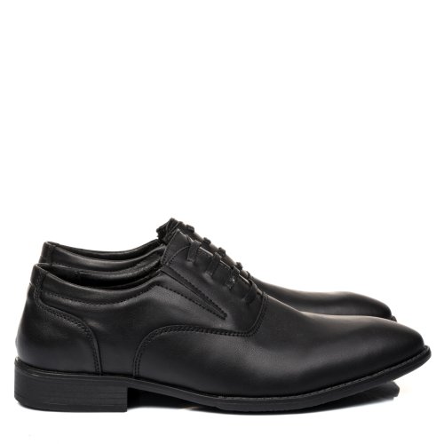 Pantofi negri piele naturala rve805