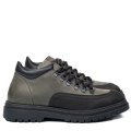 GHETE NEGRU VERDE PIELE NATURALA 4VE85