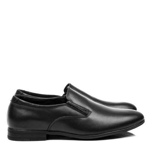 Pantofi negri piele naturala ave8021
