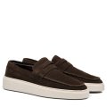 MOCASINI MARO INCHIS PIELE NATURALA INTOARSA MVES-638R03
