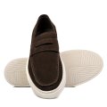 MOCASINI MARO INCHIS PIELE NATURALA INTOARSA MVES-638R03