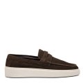 MOCASINI MARO INCHIS PIELE NATURALA INTOARSA MVES-638R03