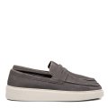MOCASINI GRI PIELE NATURALA MVES-638R03