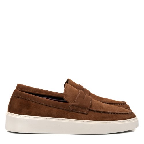 Mocasini maro piele naturala intoarsa mves-638r03