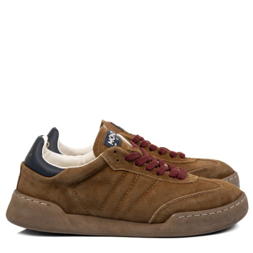 Mono way, pantofi sport maro piele naturala intoarsa jiha