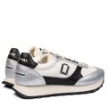 MONO WAY, PANTOFI SPORT ALB ARGINTIU PIELE NATURALA INTOARSA COACH62