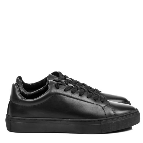 Pantofi sport negri piele naturala mves115r01