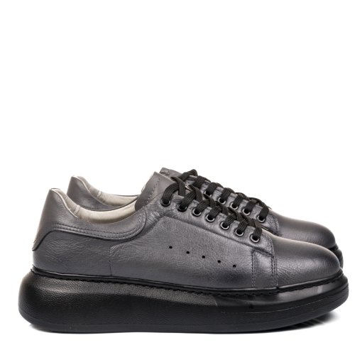 Pantofi sport gri piele naturala 5ve025